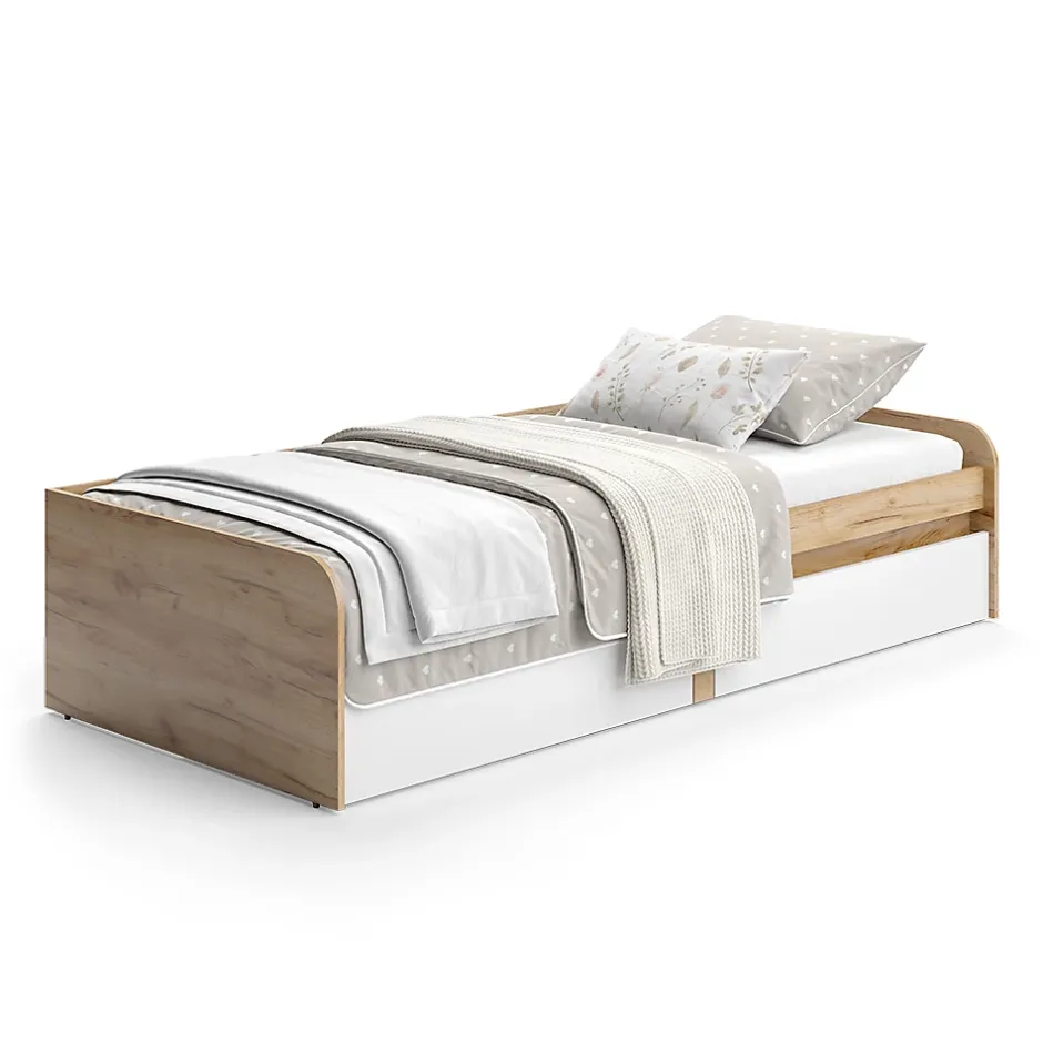 Vicco Lit denfant Blanc/Artisan 90x200 cm sans matelas Sale