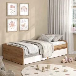 Vicco Lit denfant Blanc/Artisan 90x200 cm sans matelas Sale