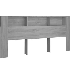Vidaxl Armoire de tête de lit Sonoma gris 220x18,5x104,5 cm 817283
