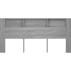 Vidaxl Armoire de tête de lit Sonoma gris 220x18,5x104,5 cm 817283