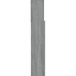 Vidaxl Armoire de tête de lit Sonoma gris 180x19x103,5 cm 817256 New