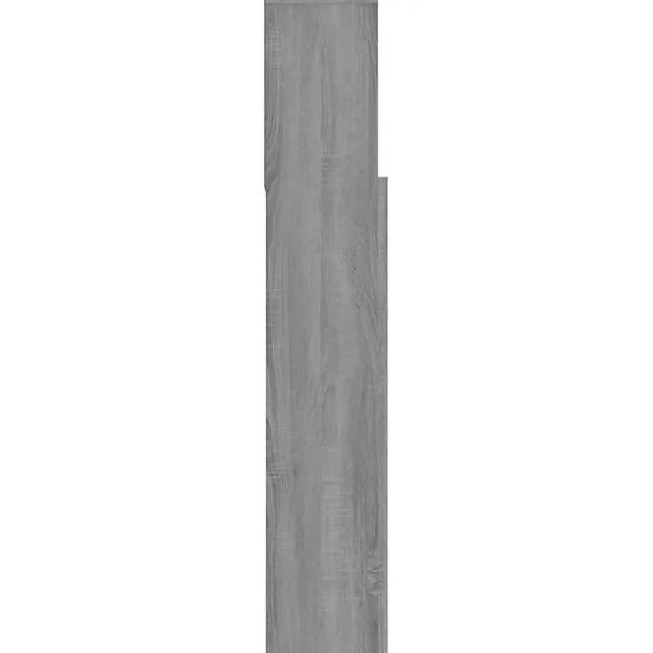 Vidaxl Armoire de tête de lit Sonoma gris 180x19x103,5 cm 817256 New