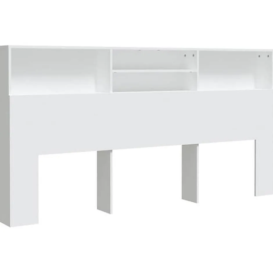 Vidaxl Armoire de Tête de Lit Murale Meuble de Chambre à Coucher Tête de Lit avec Rangement Accessoire de Lit Intérieur 811889