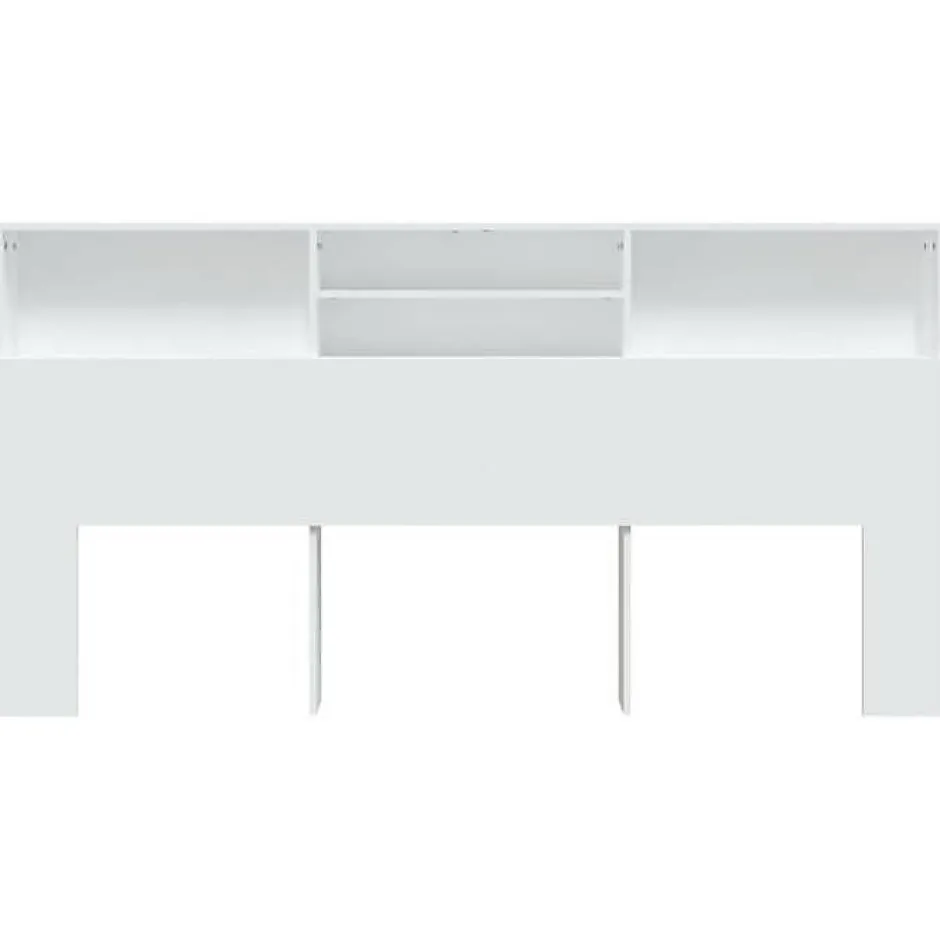 Vidaxl Armoire de Tête de Lit Murale Meuble de Chambre à Coucher Tête de Lit avec Rangement Accessoire de Lit Intérieur 811889