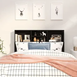 Vidaxl Armoire de tête de lit Blanc 120x19x103,5 cm New