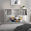 Vidaxl Armoire de tête de lit Blanc 100x19x103,5 cm 811844