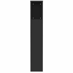 Vidaxl Armoire de tête de lit Noir 100x18,5x104,5 cm 811908