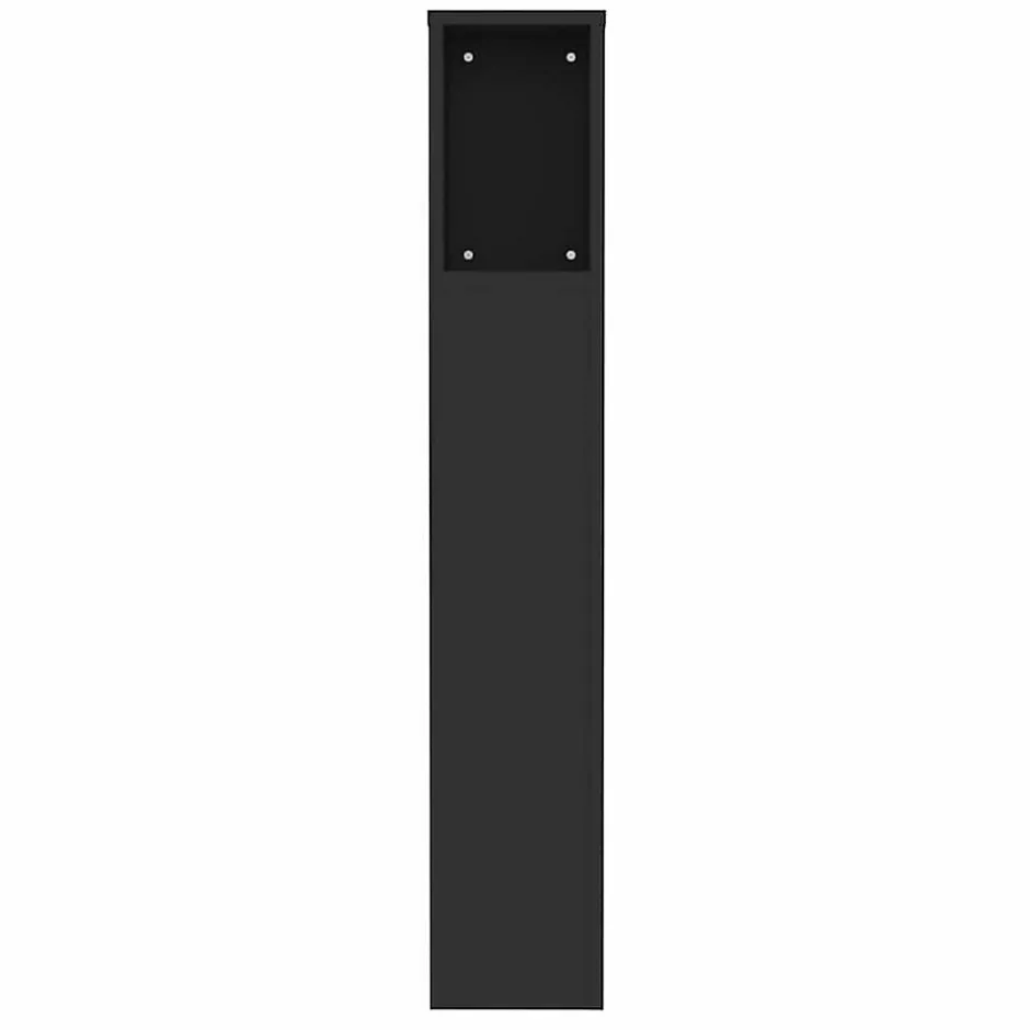 Vidaxl Armoire de tête de lit Noir 100x18,5x104,5 cm 811908