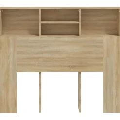 Vidaxl Armoire de tête de lit Noir 120x19x103,5 cm New