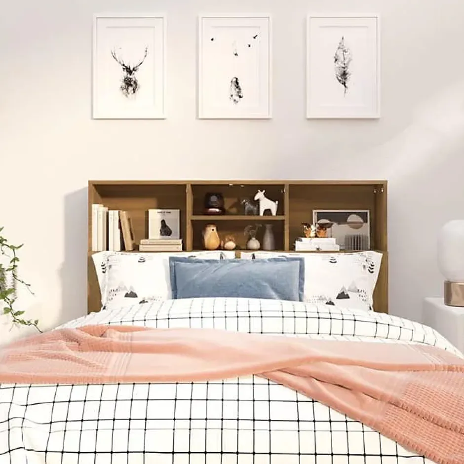 Vidaxl Armoire de tête de lit Sonoma gris 120x19x103,5 cm Best