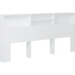 Vidaxl Armoire de tête de lit Blanc 220x19x103,5 cm 811898 Online