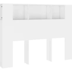 Vidaxl Armoire de tête de lit Blanc 140x18,5x104,5 cm 811925
