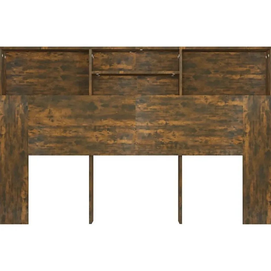 Vidaxl Armoire de tête de lit Chêne fumé 160x19x103,5 cm 817252 Sale