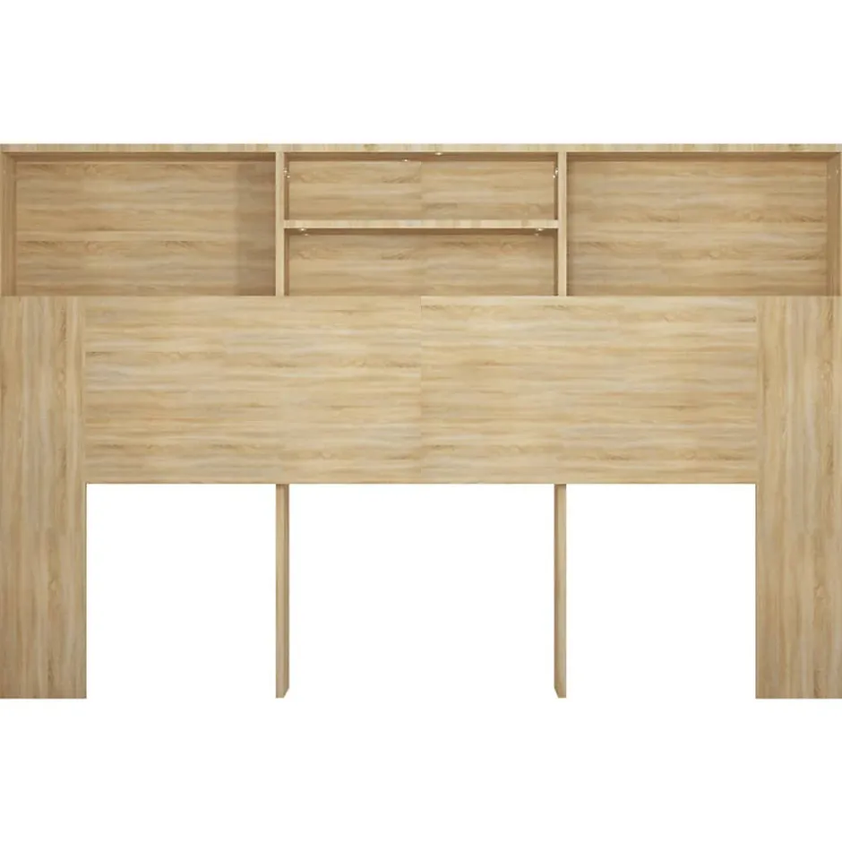Vidaxl Armoire de tête de lit Chêne sonoma 160x19x103,5 cm 811874
