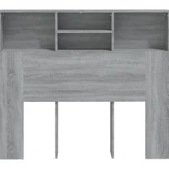 Vidaxl Armoire de tête de lit Chêne fumé 120x19x103,5 cm