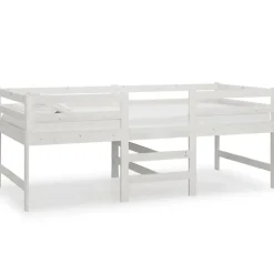 Vidaxl Cadre de lit Blanc 90x200 cm Bois de pin massif 833096 Best