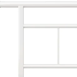 Vidaxl Cadre de lit Blanc Métal 180x200 cm Online