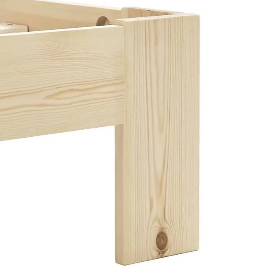 Vidaxl Cadre de lit Bois de pin massif 160 x 200 cm Sale
