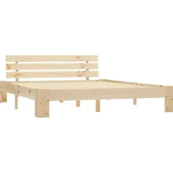 Vidaxl Cadre de lit Bois de pin massif 160 x 200 cm Sale