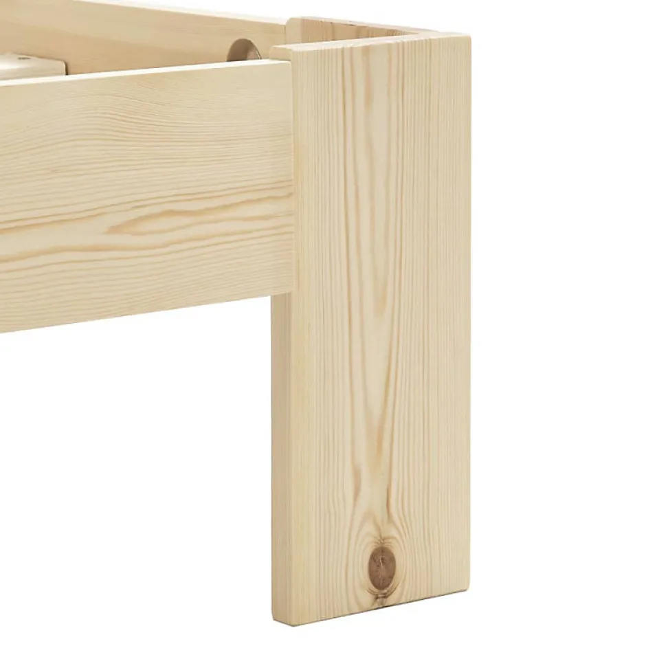 Vidaxl Cadre de lit Bois de pin massif 160 x 200 cm Sale