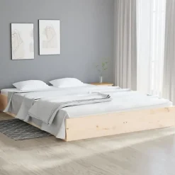 Vidaxl Cadre de lit Bois massif 140x200 cm 820042