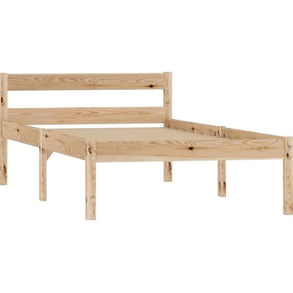 Vidaxl Cadre de lit Bois de pin massif 100 x 200 cm New