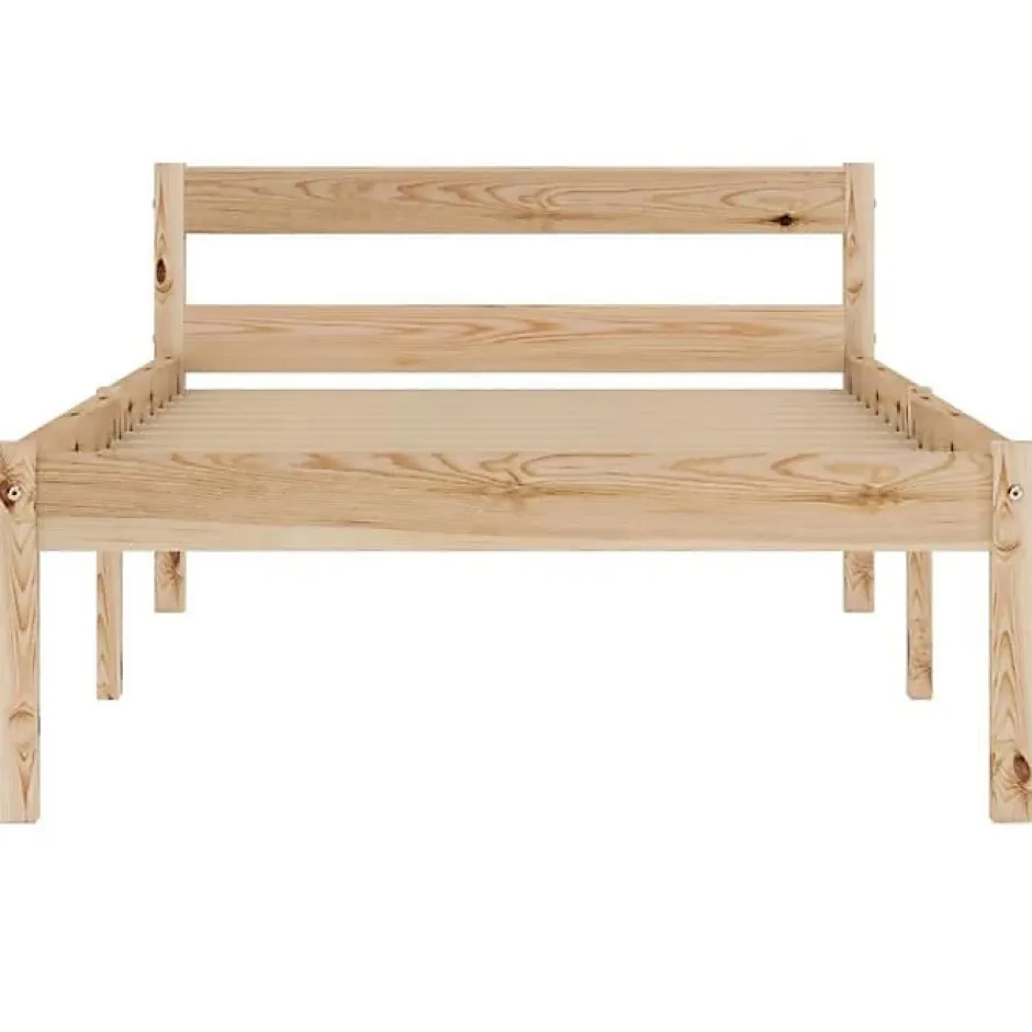 Vidaxl Cadre de lit Bois de pin massif 100 x 200 cm New