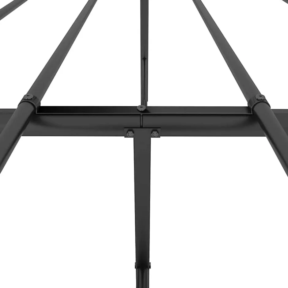 Vidaxl Cadre de lit métal avec tête de lit noir 120x190 cm 350861 Hot
