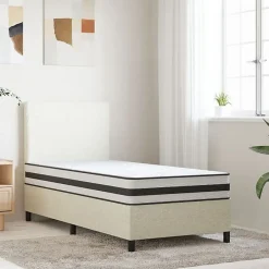 Vidaxl Matelas à ressorts bonnell moyen 90x200 cm 372955