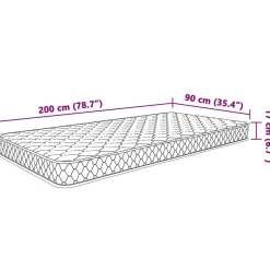 Vidaxl Matelas en mousse à mémoire de forme 200 x 90 x 17 cm Sale