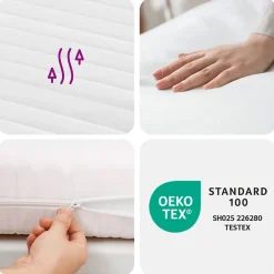 Vidaxl Matelas en mousse blanc 90x190 cm dureté H2 H3,matelas de lit,matelas rafraîchissant,matelas souple,matelas 356339 Sale