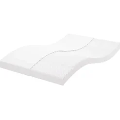 Vidaxl Matelas en mousse blanc 140x200 cm 7 zones dureté 20 ILD,matelas de lit,matelas de lit de jour,matelas en mousse 356356 Online