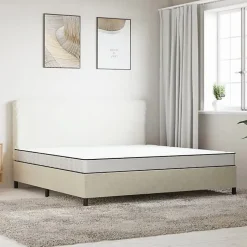 Vidaxl Matelas en mousse moyennement doux 200x200 cm 373039