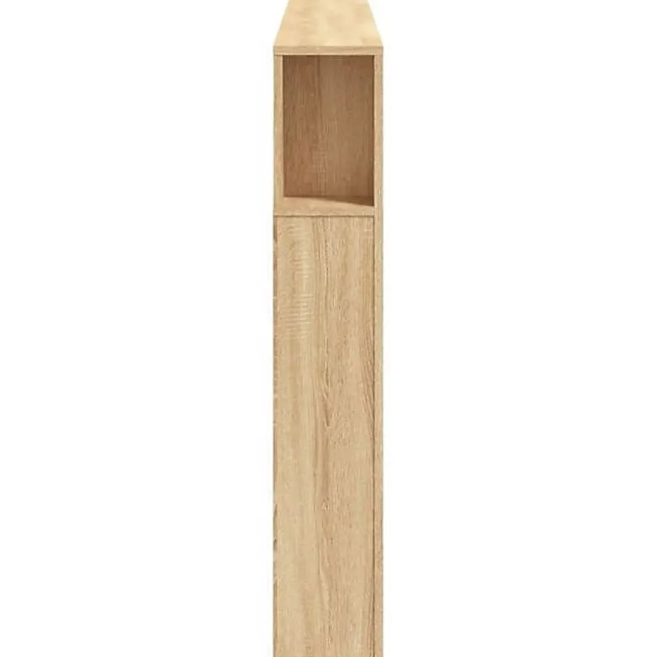 Vidaxl Tête de Lit à LED, Accessoire de Lit, Tête de Cadre de Lit, Meuble de Chambre à Coucher, Chêne Sonoma 837367