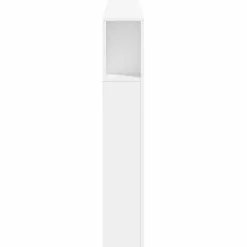 Vidaxl Tête de Lit à LED, Panneau de Lit avec Rangement, Accessoire de Cadre de Lit, Meuble de Chambre à Coucher Maison, 837365
