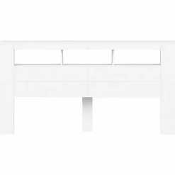 Vidaxl Tête de Lit à LED, Panneau de Lit avec Rangement, Accessoire de Cadre de Lit, Meuble de Chambre à Coucher Maison, 837365