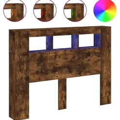 Vidaxl Tête de Lit à LED, Tête de Cadre de Lit, Accessoire de Lit Double, Meuble de Chambre à Coucher Maison Intérieur, 837348 Online