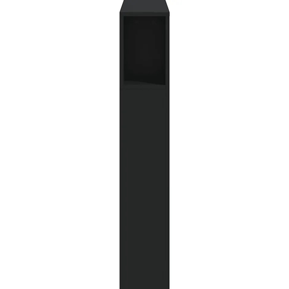 Vidaxl Tête de Lit à LED, Tête de Cadre de Lit, Accessoire de Lit Simple, Meuble de Chambre à Coucher Maison Intérieur, Noir 83733 New