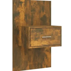 Vidaxl Tête de lit avec armoires Chêne fumé Bois d'ingénierie 3115729 Discount