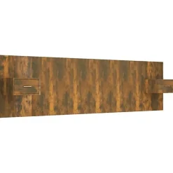 Vidaxl Tête de lit avec armoires Chêne fumé Bois d'ingénierie 3115729 Discount
