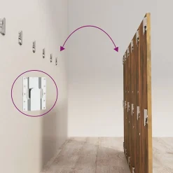 Vidaxl Tête de lit avec armoires Chêne fumé Bois d'ingénierie 3115729 Discount