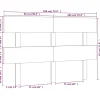 Vidaxl Tête de lit Blanc 184x3x81 cm Bois massif de pin 819086 Clearance