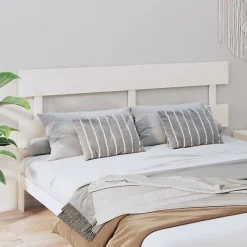 Vidaxl Tête de lit Blanc 184x3x81 cm Bois massif de pin 819086 Clearance