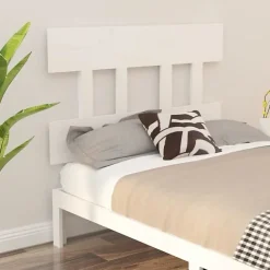 Vidaxl Tête de lit Blanc 103,5x3x81 cm Bois massif de pin 819106 New
