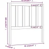 Vidaxl Tête de lit Blanc 81x4x100 cm Bois massif de pin 817716 Sale