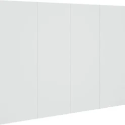 Vidaxl Tête de lit Blanc 120x1,5x80 cm Bois d'ingénierie 811025