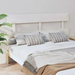 Vidaxl Tête de lit Blanc 164x3x81 cm Bois massif de pin 819081 New