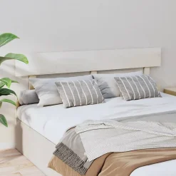 Vidaxl Tête de lit Blanc 164x3x81 cm Bois massif de pin 819081 New