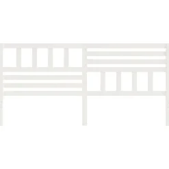 Vidaxl Tête de lit Blanc, 186x4x100 cm Bois massif de pin