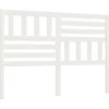 Vidaxl Tête de lit Blanc, 146x4x100 cm Bois massif de pin